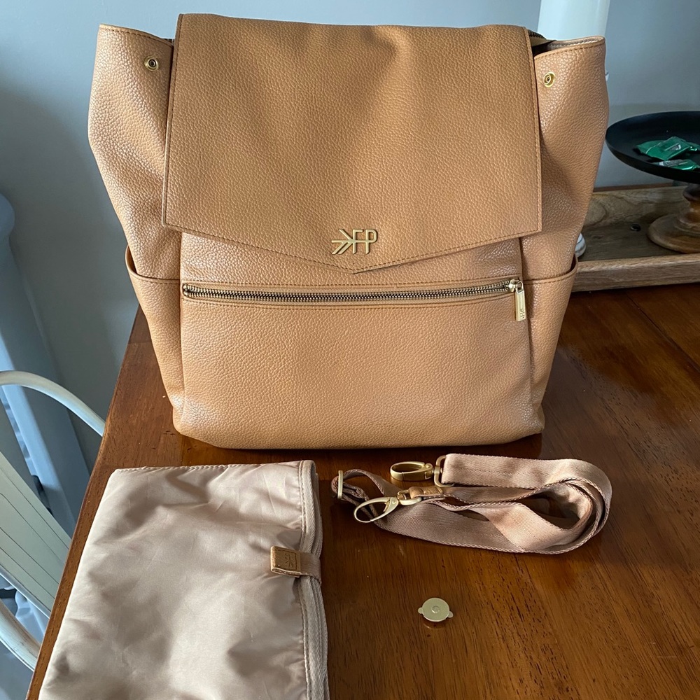 Freshly Picked classic diaper bag in butterscotch